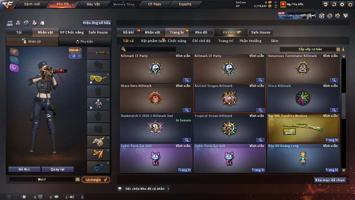 shop acc cf uy tin gia re